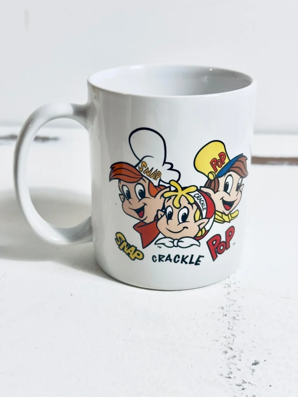 Vintage Kellogg's Rice Krispies cereal Snap Crackle Pop Ceramic Coffee‎ Mug
